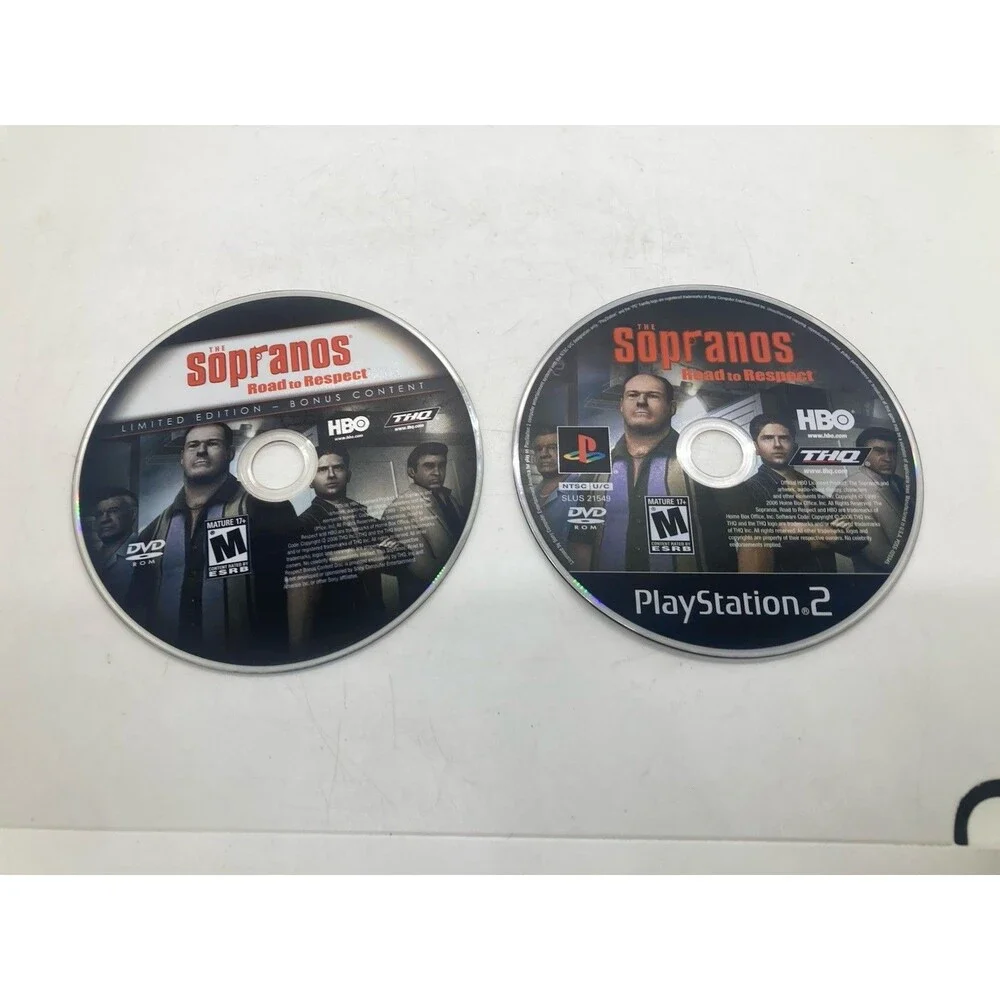 The Sopranos Road to Respect PS2 PlayStation 2 Limited Edition TESTED WORKING